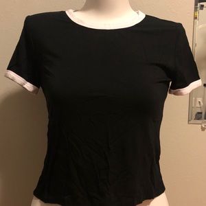 Forever 21 black crop top